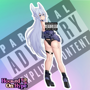 Fenrys Back View NSFW Full Body Kiss-Cut Vinyl Decal