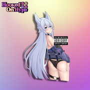 Fenrys Back View | Anime Sticker Decal (SFW & NSFW)