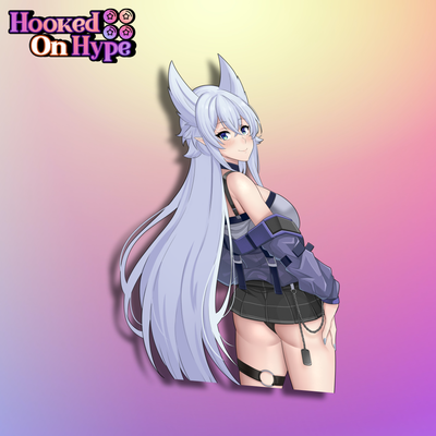 Fenrys Back View | Anime Sticker Decal (SFW & NSFW)