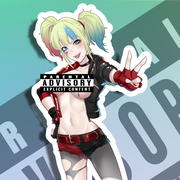 Harley Quinn SE NSFW Full Body Kiss-Cut Vinyl Decal