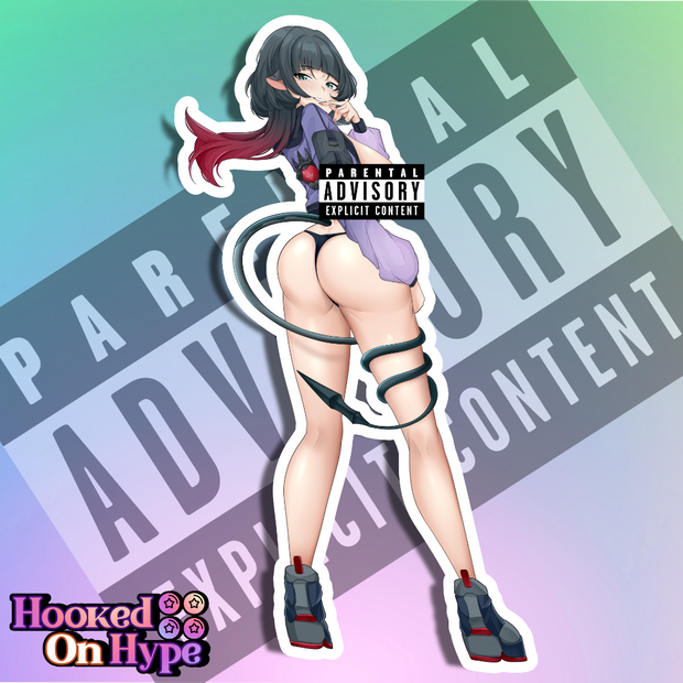 Jane Doe Back View NSFW Full Body Kiss-Cut Vinyl Decal