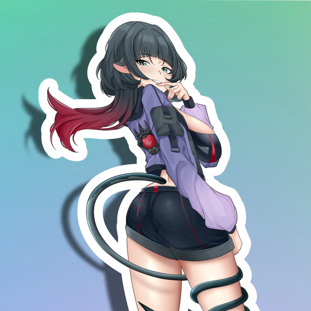 Jane Doe Back View Full Body Kiss-Cut Vinyl Decal