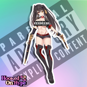 Kurumi Race Queen NSFW Full Body Kiss-Cut Vinyl Decal