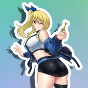 Lucy Hearfilia SE Back View Full Body Kiss-Cut Vinyl Decal