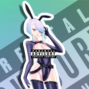 Lucy Kushinada Bunny NSFW Full Body Kiss-Cut Vinyl Decal
