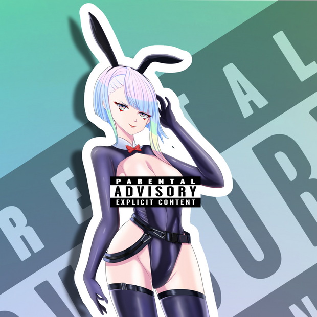 Lucy Kushinada Bunny NSFW Full Body Kiss-Cut Vinyl Decal