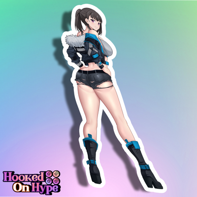 Maki Oze Back View Full Body Kiss-Cut Vinyl Decal