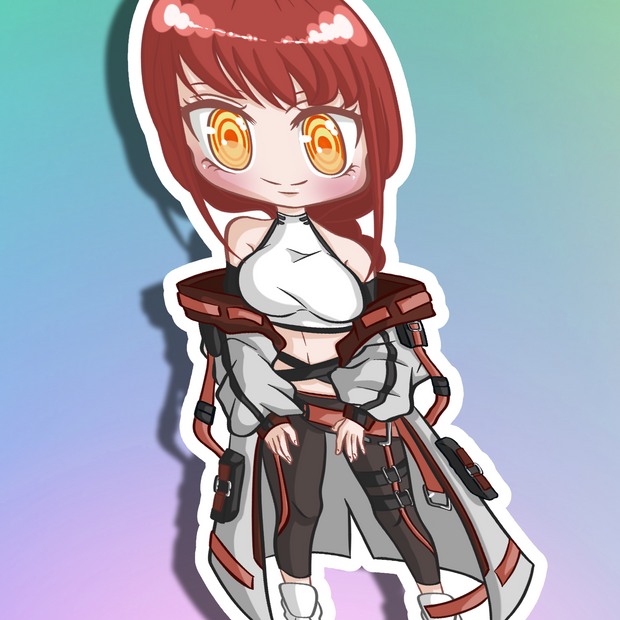 Makima SE Chibi Full Body Kiss-Cut Vinyl Decal