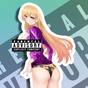 Marin Back View NSFW Full Body Kiss-Cut Vinyl Decal