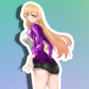 Marin Back View Full Body Kiss-Cut Vinyl Decal