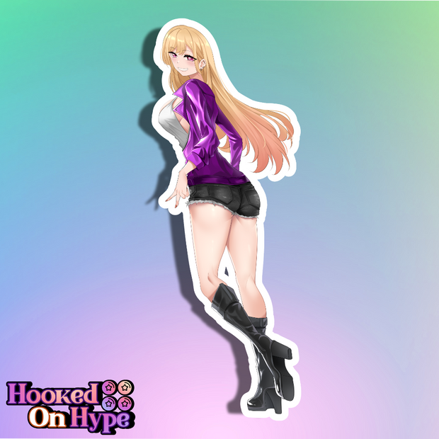 Marin Back View Full Body Kiss-Cut Vinyl Decal