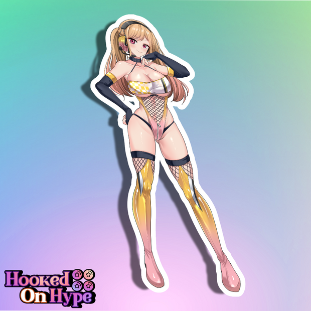 Marin Race Queen Full Body Kiss-Cut Vinyl Decal