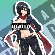 Mikasa SE NSFW Full Body Kiss-Cut Vinyl Decal