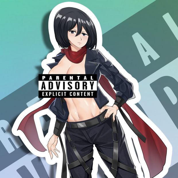 Mikasa SE NSFW Full Body Kiss-Cut Vinyl Decal