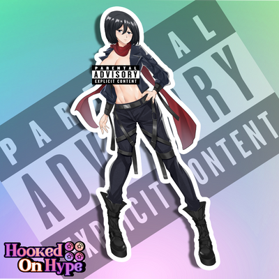 Mikasa SE NSFW Full Body Kiss-Cut Vinyl Decal