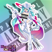 Hatsune Miku Race Queen NSFW Full Body Kiss-Cut Vinyl Decal