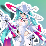 Hatsune Miku Race Queen Full Body Kiss-Cut Vinyl Decal