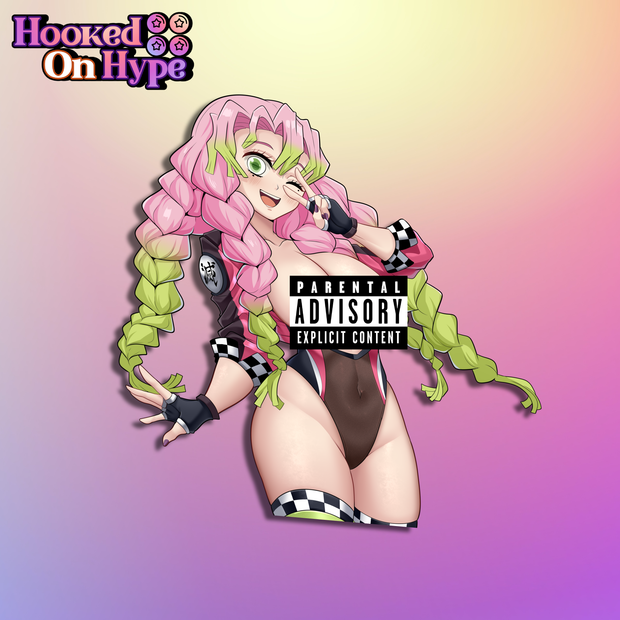 Mitsuri Race Queen | Anime Sticker Decal (SFW & NSFW)