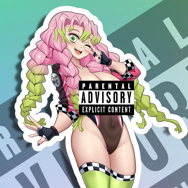 Mitsuri Race Queen NSFW Full Body Kiss-Cut Vinyl Decal