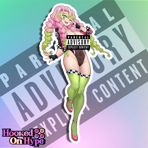 Mitsuri Race Queen NSFW Full Body Kiss-Cut Vinyl Decal