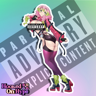 Mitsuri Back View NSFW Full Body Kiss-Cut Vinyl Decal