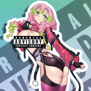 Mitsuri Back View NSFW Full Body Kiss-Cut Vinyl Decal