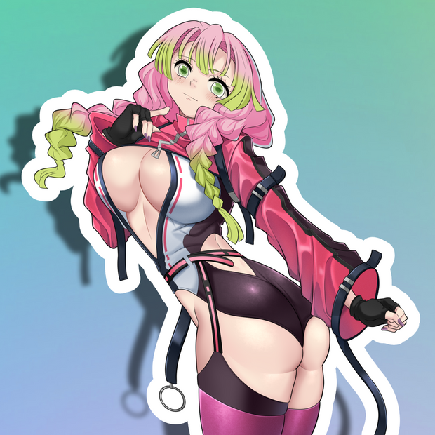 Mitsuri Back View Full Body Kiss-Cut Vinyl Decal