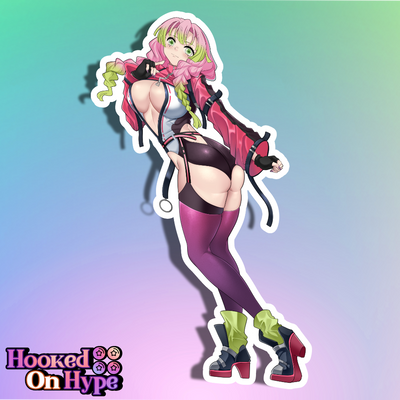 Mitsuri Back View Full Body Kiss-Cut Vinyl Decal