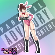 Momo Ayase Bunny NSFW Full Body Kiss-Cut Vinyl Decal