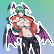Morrigan Full Body Kiss-Cut Vinyl Decal