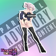 Nazuna Back View NSFW Full Body Kiss-Cut Vinyl Decal