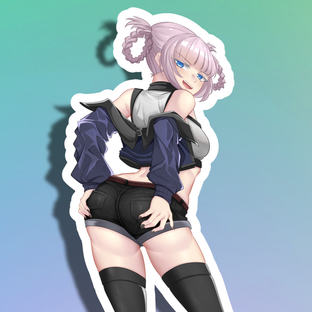 Nazuna Back View Full Body Kiss-Cut Vinyl Decal