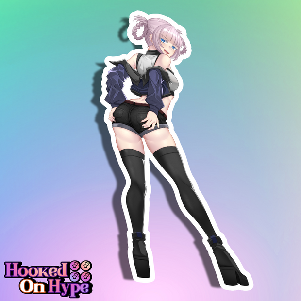 Nazuna Back View Full Body Kiss-Cut Vinyl Decal