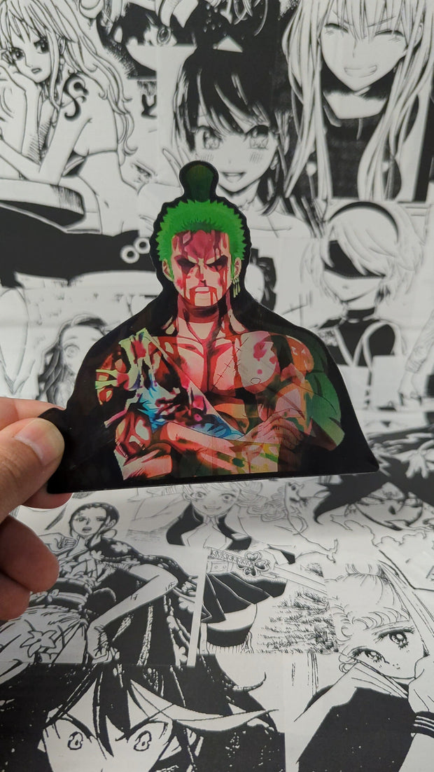 Zoro | 3D Anime Lenticular Motion Sticker Decal