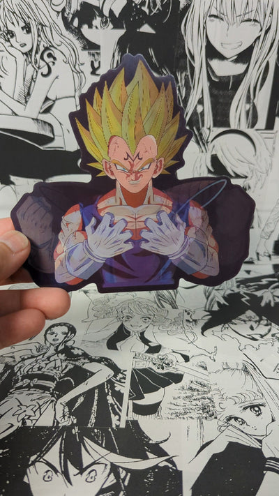 Vegeta | 3D Anime Lenticular Motion Sticker Decal