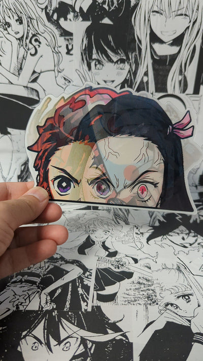 Tanjiro Nezuko | 3D Anime Lenticular Motion Sticker Decal