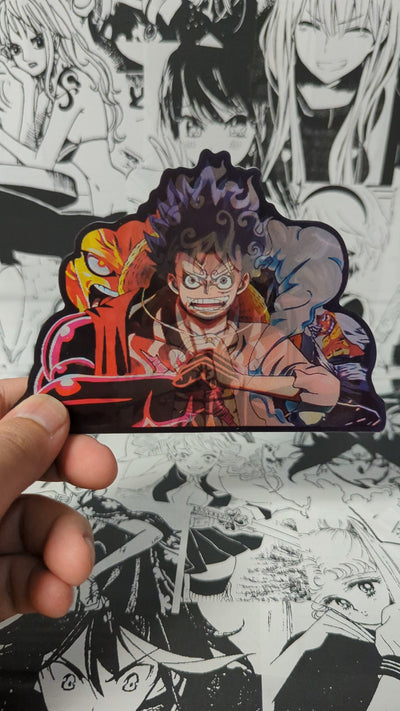 Luffy | 3D Anime Lenticular Motion Sticker Decal