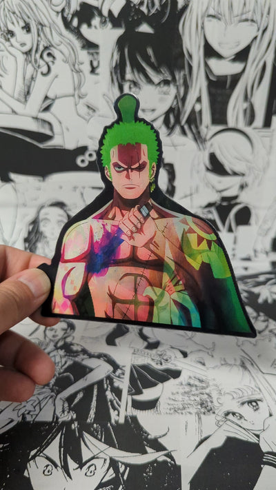 Zoro | 3D Anime Lenticular Motion Sticker Decal