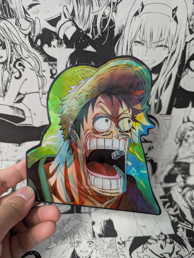 Luffy Sanji Zoro  | 3D Anime Lenticular Motion Sticker Decal