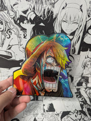 Luffy Sanji Zoro  | 3D Anime Lenticular Motion Sticker Decal