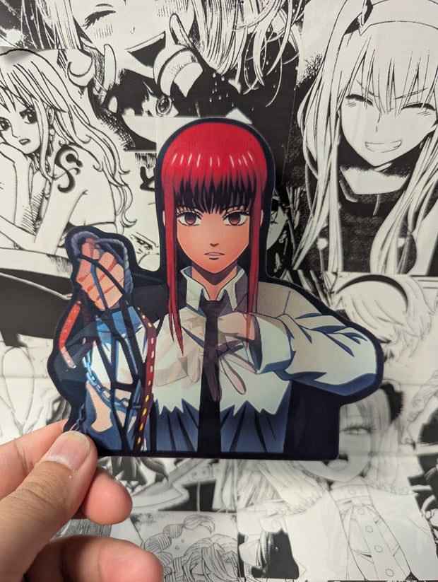 Makima V2 | 3D Anime Lenticular Motion Sticker Decal