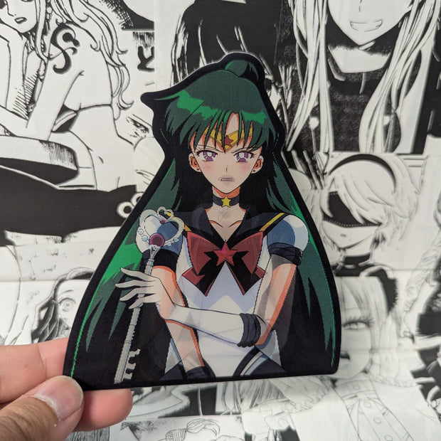 Sailor Pluto | 3D Anime Lenticular Motion Sticker Decal