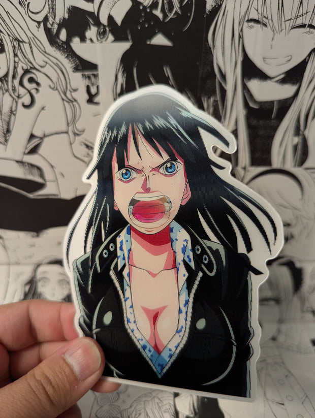 Nico Robin V2 | 3D Anime Lenticular Motion Sticker Decal