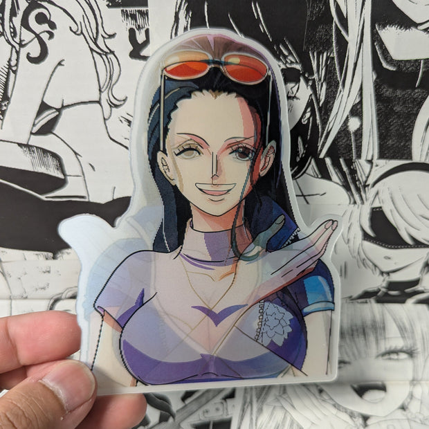 Nico Robin V3 | 3D Anime Lenticular Motion Sticker Decal