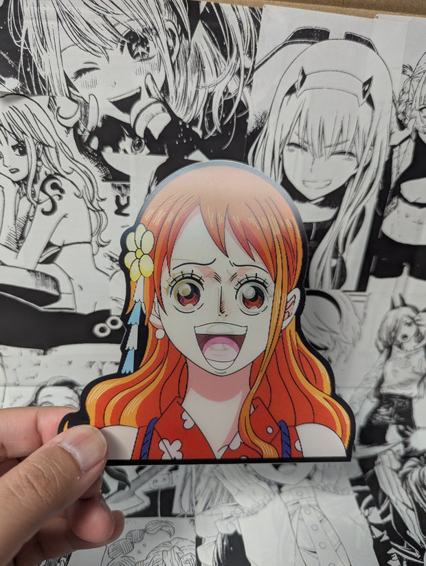 Nami V2 | 3D Anime Lenticular Motion Sticker Decal