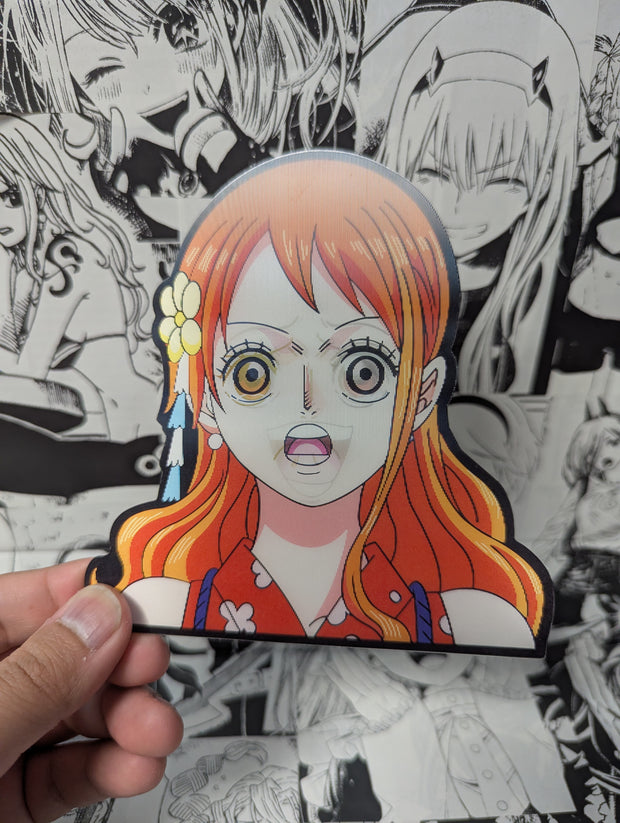 Nami V2 | 3D Anime Lenticular Motion Sticker Decal