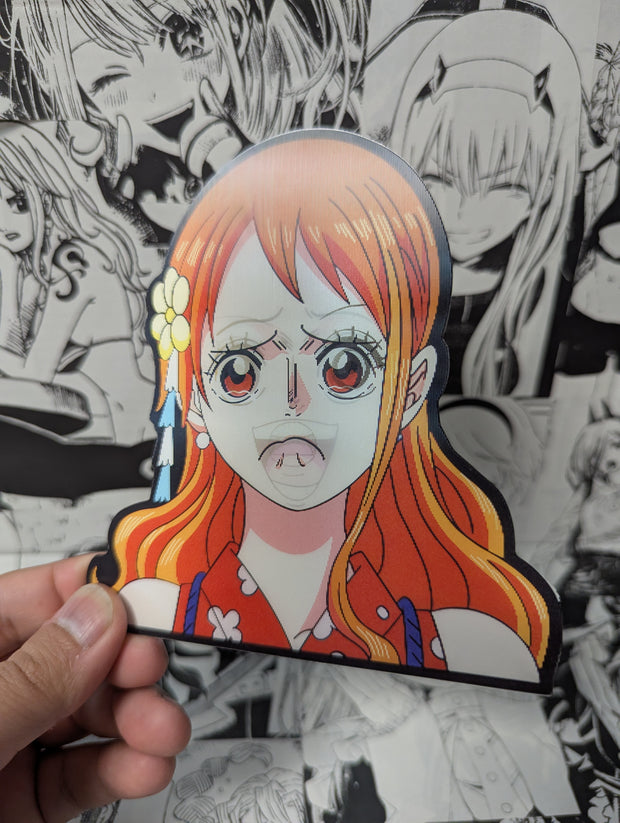 Nami V2 | 3D Anime Lenticular Motion Sticker Decal