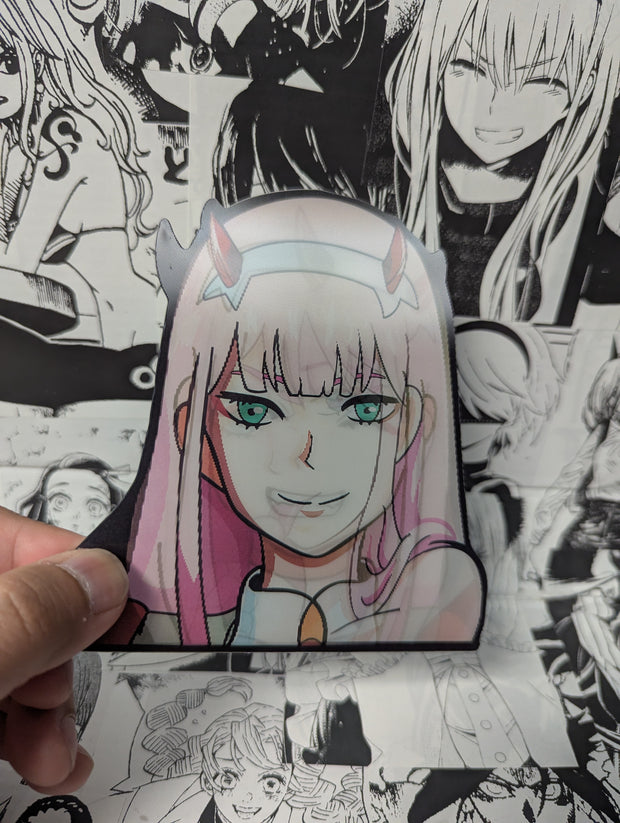 Zero Two | 3D Anime Lenticular Motion Sticker Decal