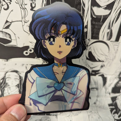 Sailor Mercury | 3D Anime Lenticular Motion Sticker Decal
