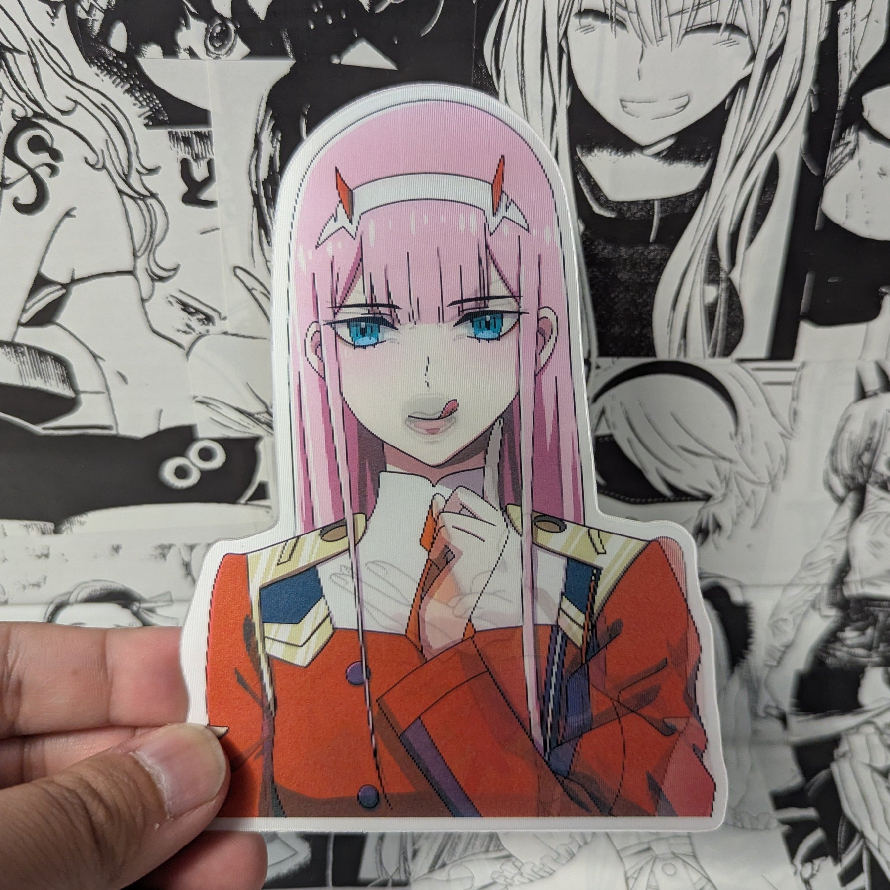 Zero Two V2 | 3D Anime Lenticular Motion Sticker Decal – HookedOnHype